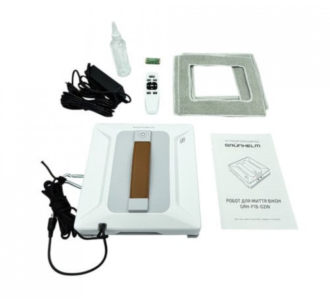 Робот для миття вікон Grunhelm GRH-F18-02W, автоматичний склоочисник