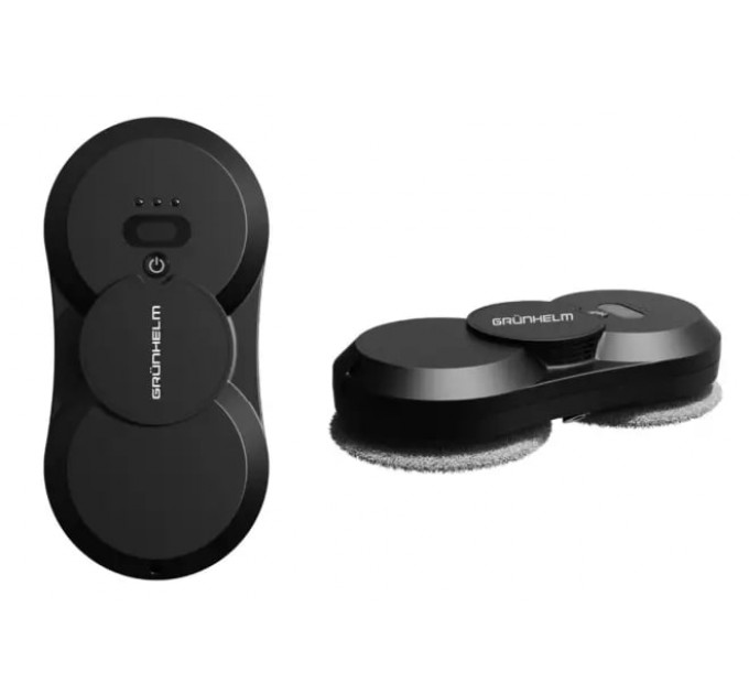 Робот для миття вікон Grunhelm GRH-RN2-18B, автоматичний, чорний Робот для миття вікон Grunhelm GRH-RN2-18B, автоматичний, чорний