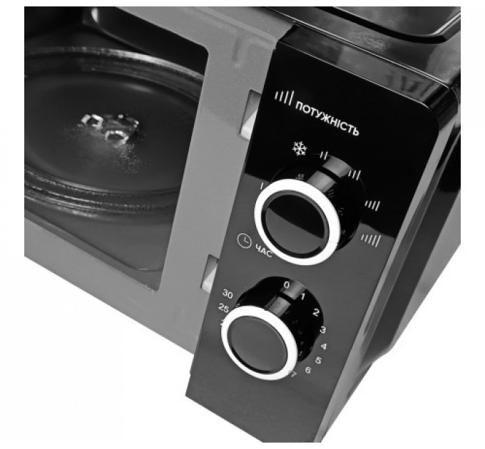 Мікрохвильова піч Grunhelm 20MX711-B, 20 л, чорна