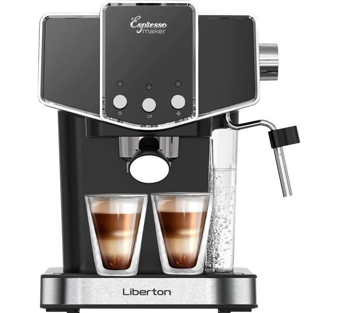 Кофеварка Liberton LCM-2205 (Рожковая, 15 бар, 850 Вт) Кофеварка Liberton LCM-2205 (Рожковая, 15 бар, 850 Вт)
