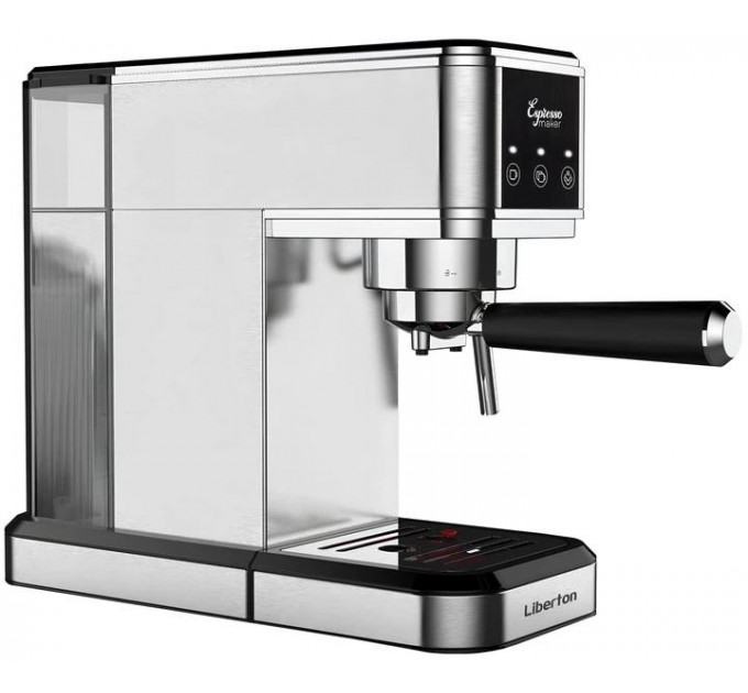 Кофеварка Liberton LCM-2207 (Рожковая, 15 бар, манометр, 850 Вт)
