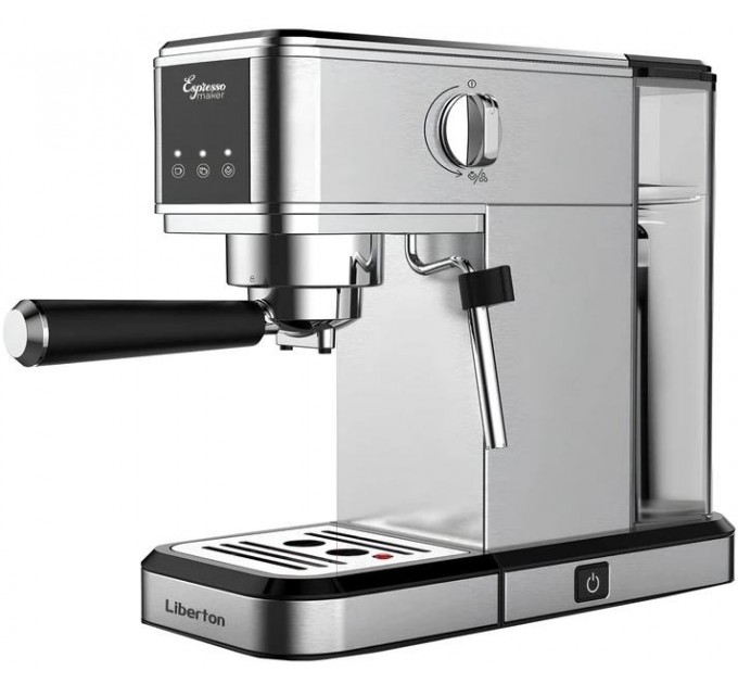 Кофеварка Liberton LCM-2207 (Рожковая, 15 бар, манометр, 850 Вт)