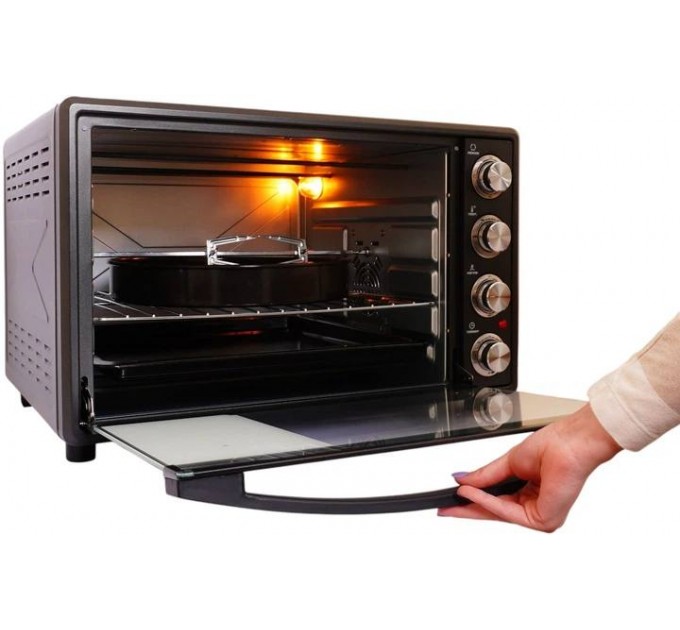 Электрическая печь Liberton LEO-651 Graphite (65 л, Конвекция, Вертел)