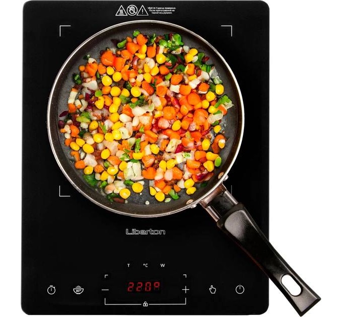 Індукційна плита Liberton LIC-3706 (двоконфоркова, 3700 Вт, сенсорна)