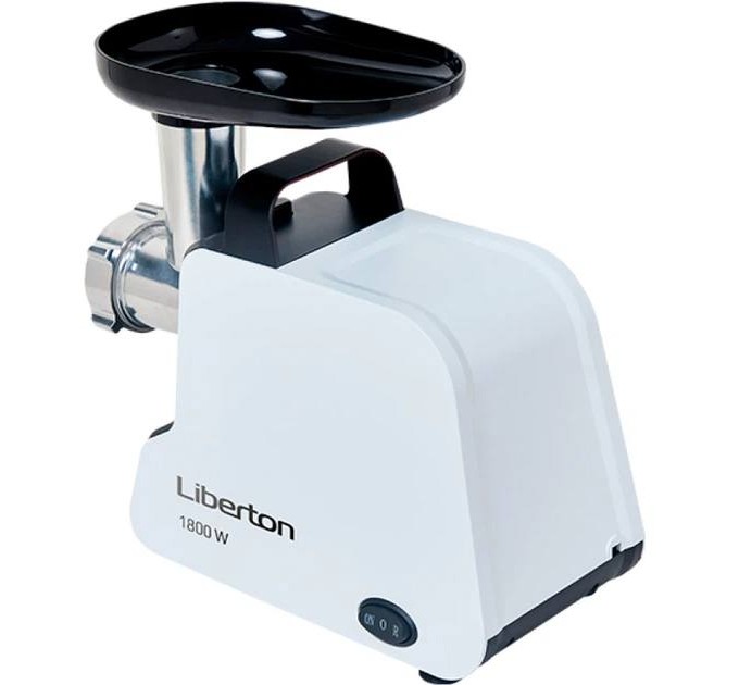 Мясорубка Liberton LMG-18S01 (1800 Вт, Реверс, 3 диска, Насадки для колбас)
