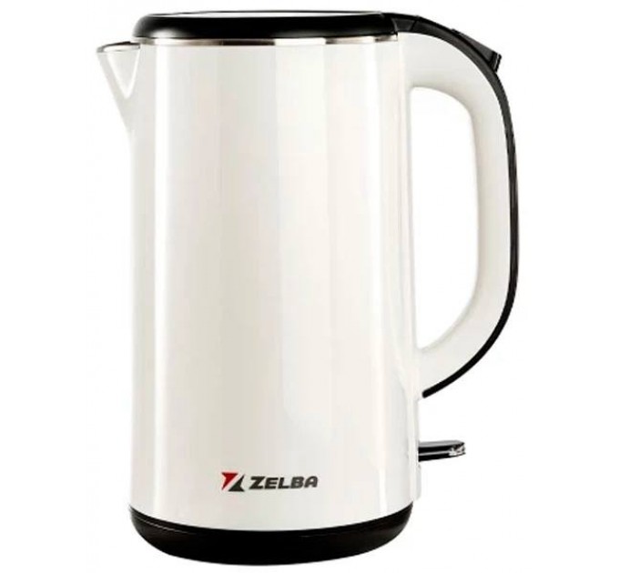 Електрочайник ZELBA PK-181.54 White (1.8 л, 1500 Вт, Нержавіюча сталь)