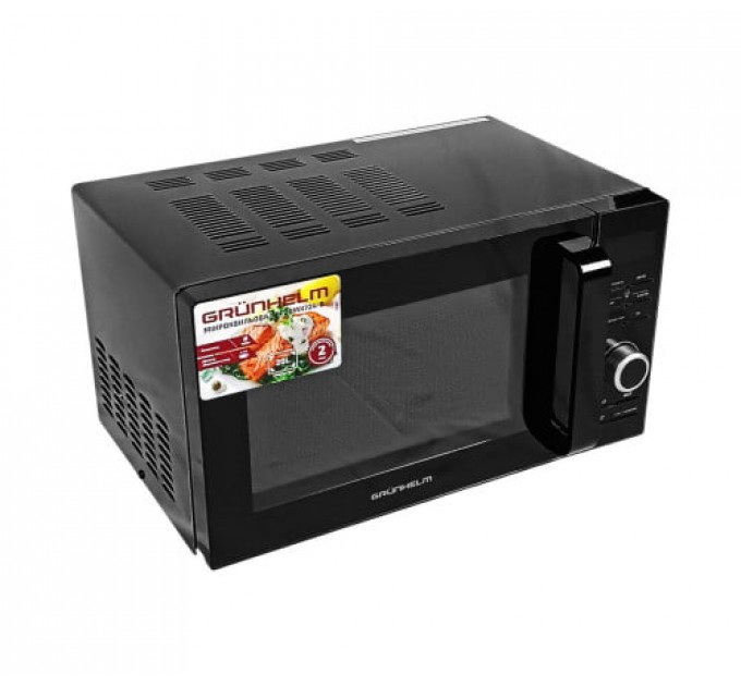 Мікрохвильова піч Grunhelm 20MX724-B (20 л, 700 Вт, чорна)