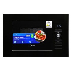 Мікрохвильова піч з грилем Midea AG820BJU-BL (20 л, 800 Вт, чорна)