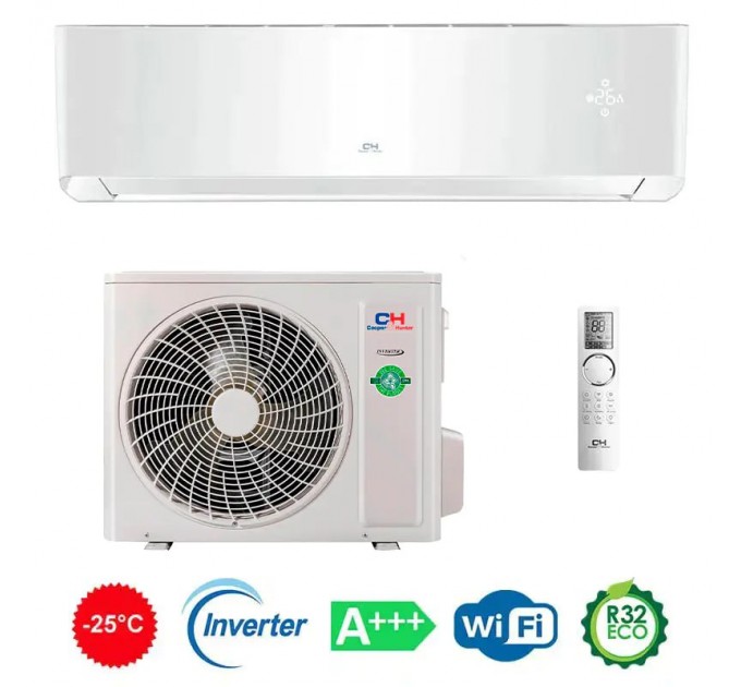 Кондиціонер Cooper&Hunter CH-S12FTXAL2-WP Supreme Continental (Інвертор, -25°C, Wi-Fi)