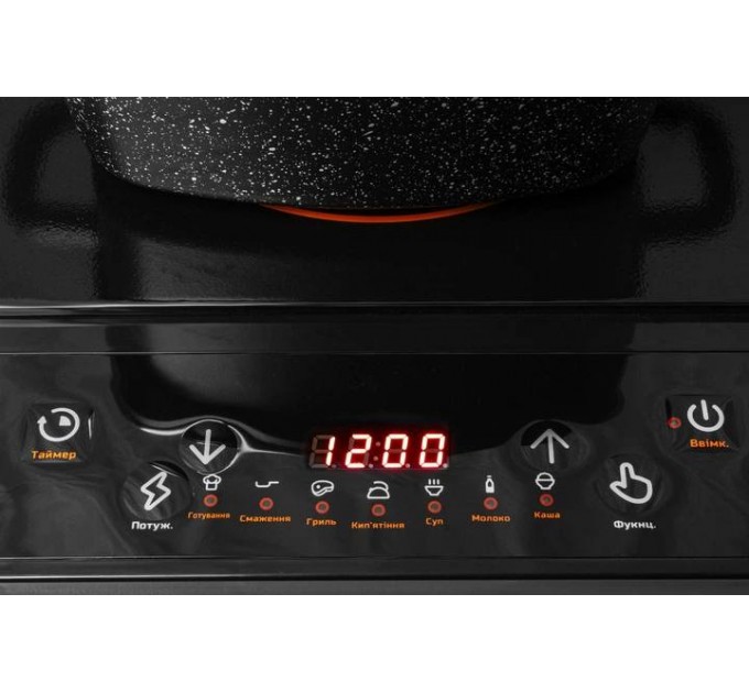Індукційна плита HIC-151 (1500 Вт, 8 рівнів потужності, LED-дисплей)