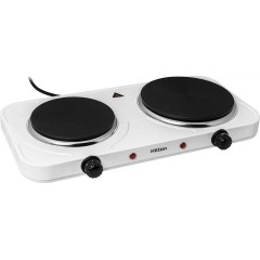 Електроплита 2-конфоркова HEC-252 (2500 Вт, Чавун, Біла)