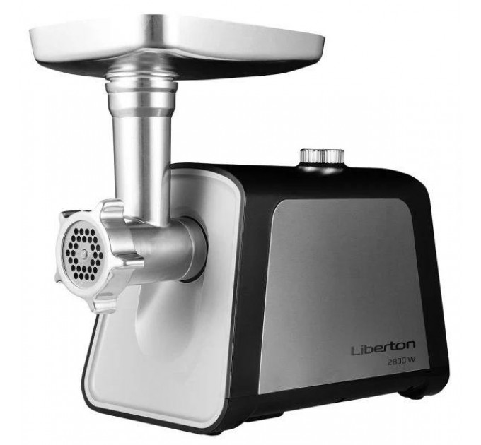 Электромясорубка LMG-28TB01S (2800 Вт, 2 кг/мин, Металлический соковыжималка) + Бургер-пресс в подарок!