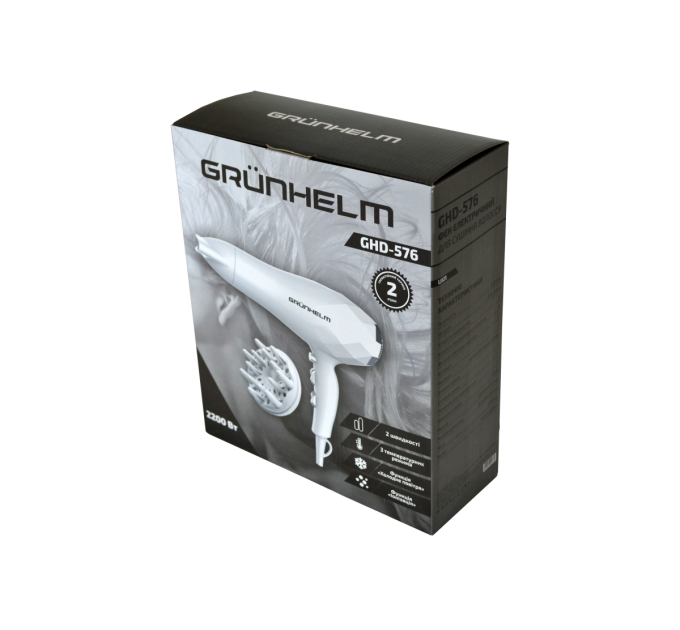 Фен для сушки волос Grunhelm GHD-576
