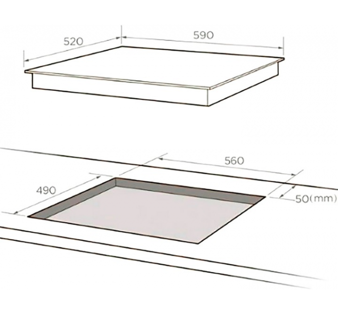 Варильна поверхня електрична MIDEA MC-HF672B