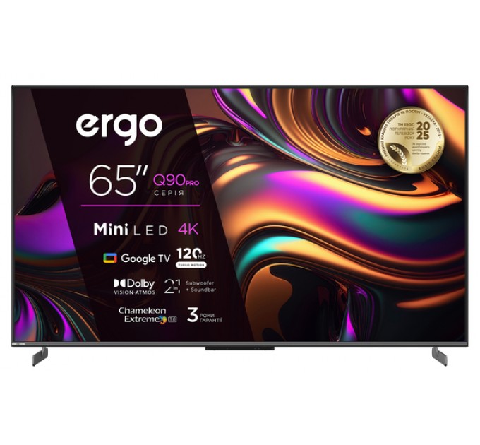Mini LED телевізор ERGO 65MQ90PRO — 65 дюймів