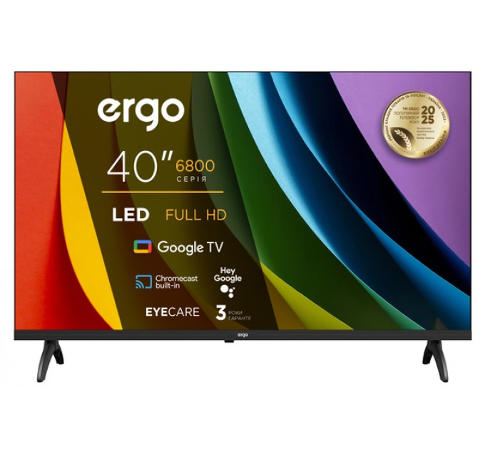 Телевизор ERGO 40JFS6800 – 40 дюймов, LED