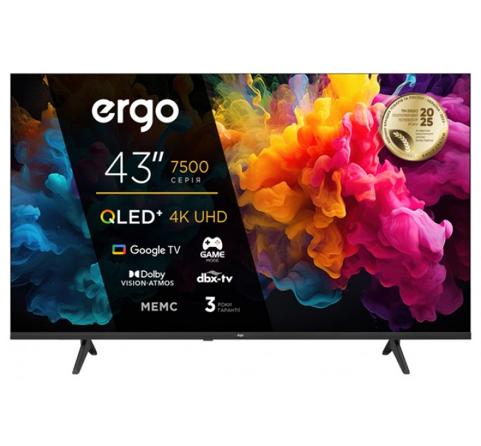 Телевізор ERGO 43JUQ7500 — 43 дюйми, LED