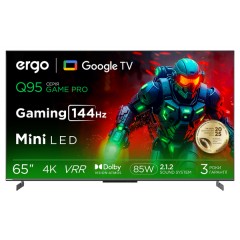 Телевізор ERGO 65MQ95 GAME PRO — 65 дюймів, Mini LED