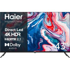 Телевізор 43" HAIER H43K801UG (4K Ultra HD, Android TV, HDR, Bluetooth)