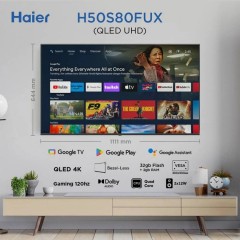 Телевизор 50" HAIER H50S80FUX (4K Ultra HD, Google TV, HDR10, Bluetooth)