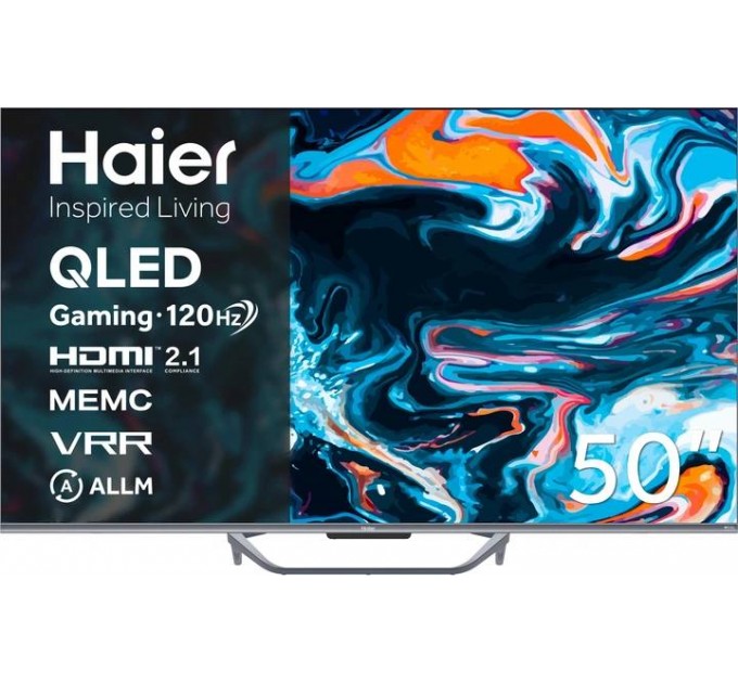 Телевізор 50" HAIER H50Q800UX (QLED, 4K Ultra HD, Google TV, Dolby Vision)