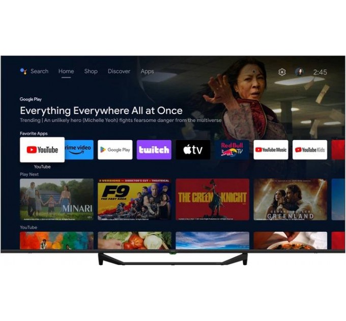 Телевізор 55" HAIER H55S80FUX (4K Ultra HD, Google TV, HDR10, Bluetooth)