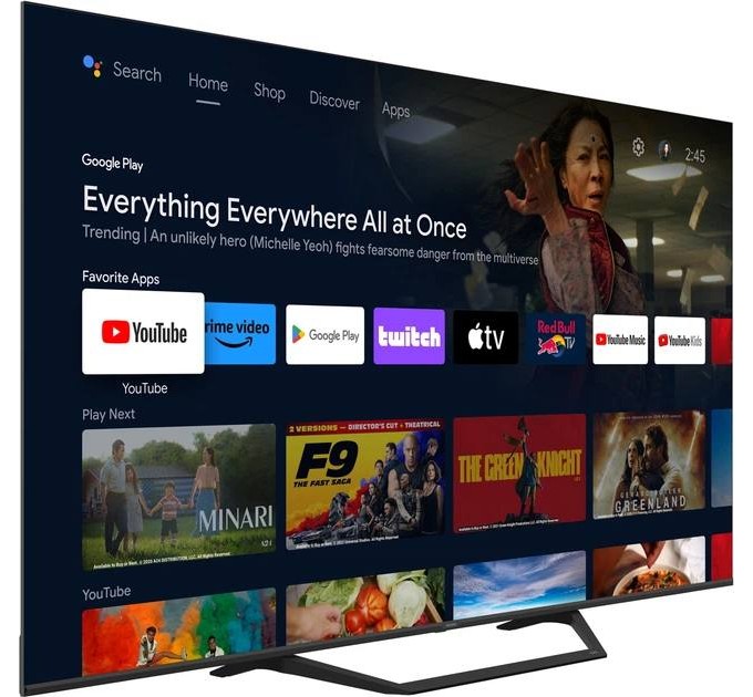 Телевізор 55" HAIER H55S80FUX (4K Ultra HD, Google TV, HDR10, Bluetooth)