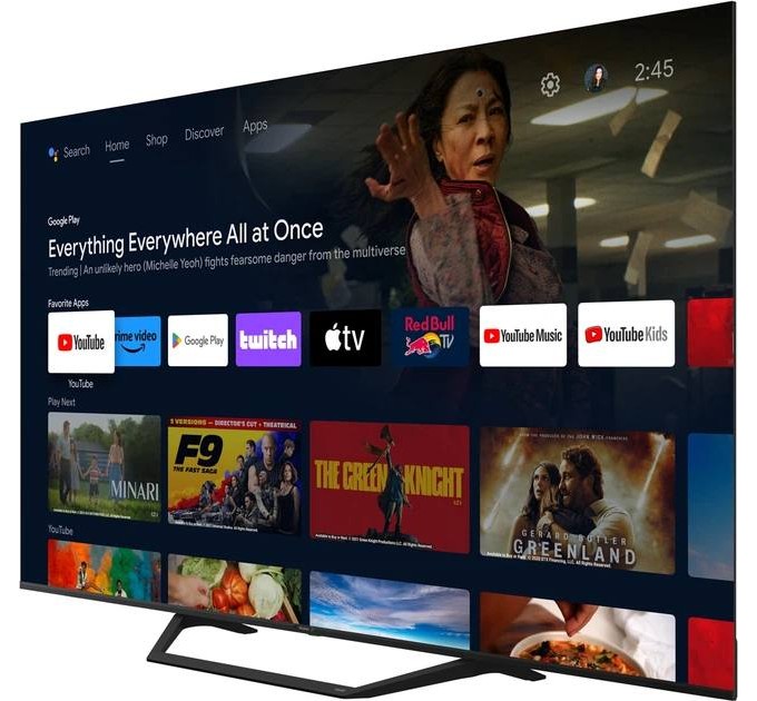 Телевізор 55" HAIER H55S80FUX (4K Ultra HD, Google TV, HDR10, Bluetooth)