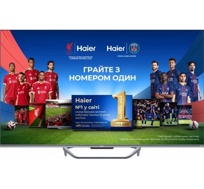 Телевізор 55" HAIER H55Q800UX (QLED, 4K Ultra HD, Google TV, Dolby Vision)