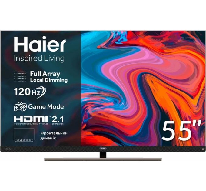 Телевізор 55" HAIER H55S900UX (4K Ultra HD, Google TV, MEMC, Bluetooth)