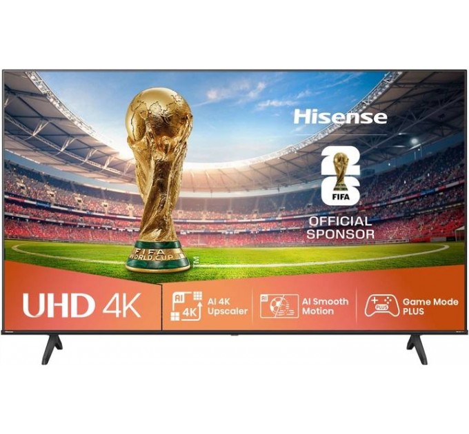 Телевізор 43" Hisense 43A6Q (QLED, 4K Ultra HD, Smart TV, VIDAA, Wi-Fi)