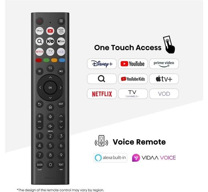 Телевізор 43" Hisense 43E7Q Pro (QLED, 4K Ultra HD, 144Hz, Google TV, HDMI 2.1)