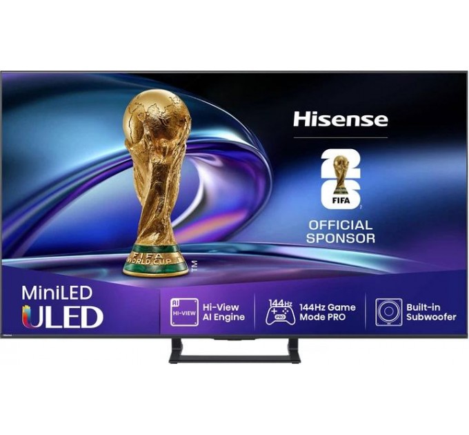 Телевізор 50" Hisense 50E8Q (Mini-LED, QLED, 4K Ultra HD, 144Hz, Google TV)