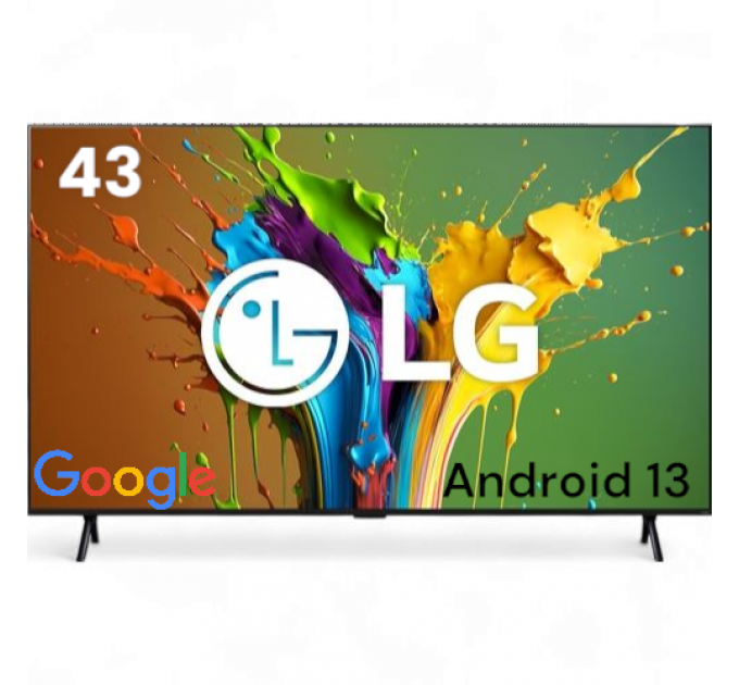 Телевизор LG Google TV 43 дюйма Smart TV Android 13 Wi-Fi