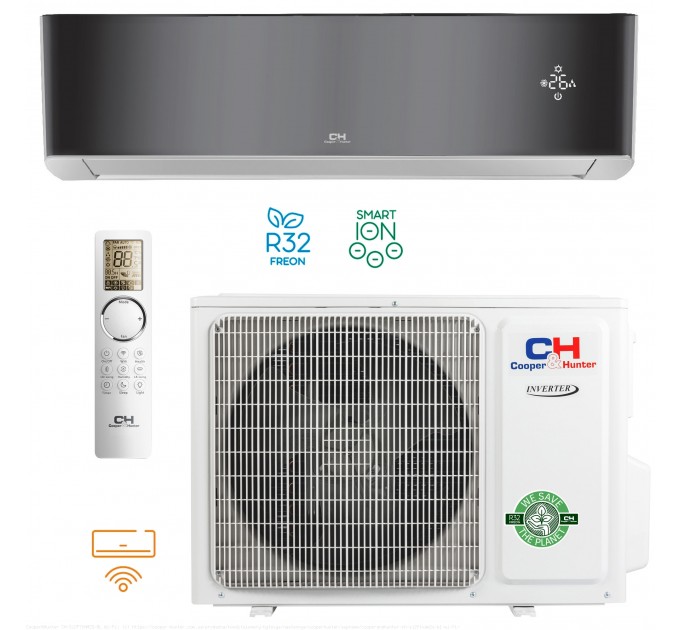 Кондиціонер тепловий насос Cooper&Hunter CH-S12FTXAM2S-BL Wi-Fi