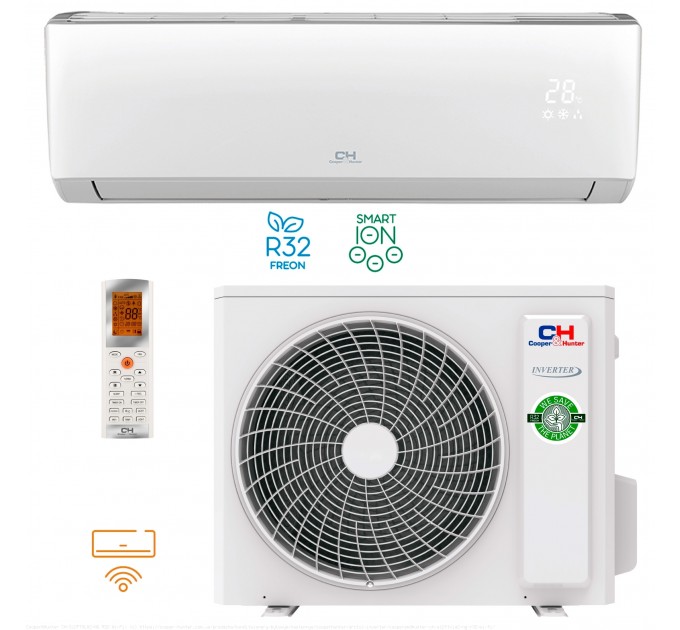 Кондиціонер тепловий насос Cooper&Hunter CH-S12FTXLA2-NG R32 Wi-Fi