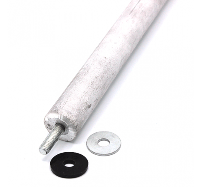 Магнієвий анод d26мм / L=400мм КW М8х25мм з гумкою