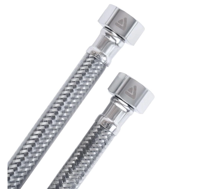 Шланг для води AQUASTRONG SILICONE гайка-гайка 20 см (AS11020-S)