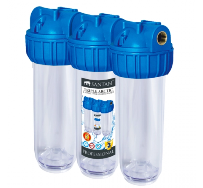 Корпус+ кріплення і ключ SANTAN Triple Arctic 3PS, 3/4, без картриджа